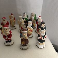 Lot Of 11 - Vintage Old World Santa Claus Christmas Holiday Figurines European picture