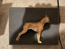 Vintage JHR Germany Hutschenreuther Boxer Dog Glazed Porcelain Figurine 5 Inch’s picture