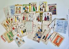 Vintage Sewing Pattern Lot 1940s-1970s 22 Patterns Dresses, Tops, Hats picture