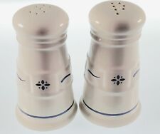 Longaberger Salt and Pepper Shakers BLUE Woven Traditions 3.75