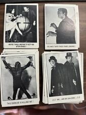 You'll Die Laughing Topps Trading Cards 1973 Creature Feature Lot of 56 Monsters picture
