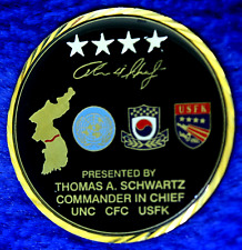 US Army General Thomas Schwartz Commander UNC CFC USFK Challenge Coin PT-5 picture