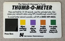 Thumb-o-Meter Stress Testing Card Promo Advertising Stress Test Vintage 1980s picture
