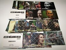 The Walking Dead Season 4 & 5 Sticker Plastic Trading Card set of 2 series picture