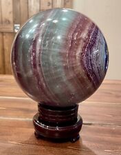 13 1/2 Pound Rainbow Fluorite Sphere With Stand picture