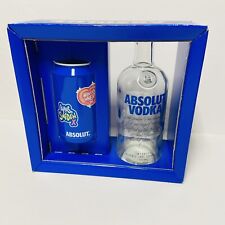Absolut Vodka 750 ML Bottle with NEW Absolut Tumbler in Box Set EMPTY BOTTLE picture