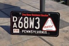 PENNSYLVANIA DARE LICENSE PLATE DRUG ABUSE RESISTANCE EDUCATION PA PENNA picture