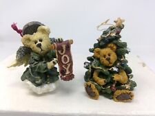 Pair of Boyds Bears Resin Christmas Ornaments picture