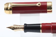 Vintage Aurora Talentum Collection Burgundy Resin Medium Fountain Pen, GT picture