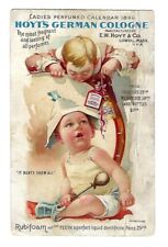 c1890's Victorian Trade Card Hoyt's German Cologne, Perfumed Calendar picture