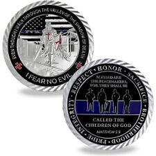 Coin Thin Blue Line Law Enforcement Police Officers Commemorative Challenge US picture