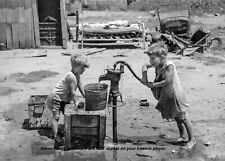 1939 Great Depression Kids PHOTO Oklahoma Migrant Camp Dust Bowl Era picture