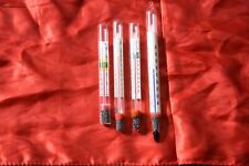 4 RARE VINTAGE ALL GLASS AQUARIUM THERMOMETERS BEAUTIES SALE +  picture