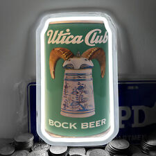 Utica Club Bock Beer Neon Sign Light Pub Club Home Party Wall Decor 12