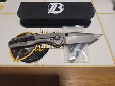 BRIAN BROWN KNIVES CORVUS POCKET KNIFE DAMASTEEL W/ZIRCUTI KIT NEW IN THE POUCH picture