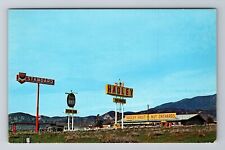 Cabazon CA-California, Hadley Fruit Orchard, Chevron Station, Vintage Postcard picture