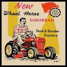 Wheel Horse Suburban Lawn Mower Fridge Magnet picture