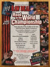 2003 WWE Raw Deal CCG World Championship Print Ad/Poster Wrestling TCG Cards Art picture
