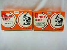 Sears Prepared Microscope Slides, Bee-Butterfly Insect Parts, Bacteria -2 boxes picture