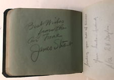 WWII AUTOGRAPH BOOK SIGNED BY JAMES 