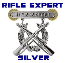 USMC US MARINE CORPS RIFLE QUALIFICATION EXPERT SHOOTING BADGE PIN picture
