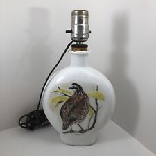 VTG Whiskey Glass Decanter Bobwhite 1969 Dant Distillery Field Birds LAMP picture