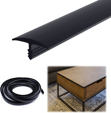 Muzata Black 3/4 inch x 25 Ft Center Barb Tee Moulding T Molding for Tables Game picture