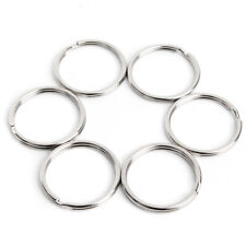 Round Key Rings, Sturdy Nickel Plated Metal O Rings Split Keychain Rings for Hom picture