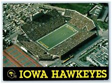 1988 Aerial View Kinnick Stadium Home Hawkeyes Football Iowa City Iowa Postcard picture