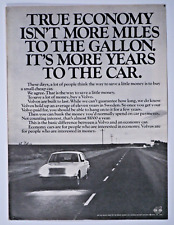 1971 Volvo Sedan Vintage True Economics Original Print Ad 8.5 x 11