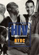 HIV Prevent It BYOC Bring Your Own Condom Advertising Promo Postcard Unused picture