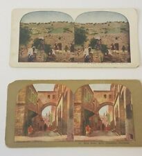 1910 Ruins of the Home of Mary and Martha Bethany Stereoview Card, Ecce Homo picture