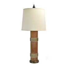 Vintage 1912 Wallpaper Pattern Roll Table Lamp Geometric Design picture