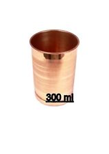 2x 100% REAL Copper Drinking Glass Cup Tumbler Mug 300 ML Ayurvedic Yoga picture
