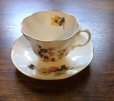 Queens Rosina China Tea Cup & Saucer Floral with Yellow Flowers - England picture