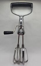 Vintage EKCO Best Egg Beater Hand Crank Mixer Stainless OFF GRID Camping USA picture