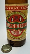 Antarctica Pilsen-Extra 12 Oz (EMPTY) Paper Label Beer Bottle with Cap picture