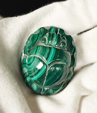 Very unique Egyptian Scarab symbol of Good luck -made of Real Malachite picture