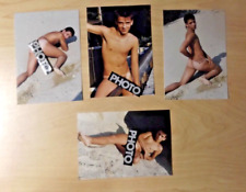 Set 4 Retro Circa  1980s  Nude Male Color Snapshot Mature Photo Art Gay Int picture