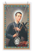 St. Gerard Medal w Decorative Edge Patron of  Infertility Necklace w Prayer Card picture