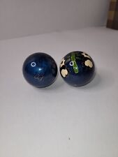 Chinese Boading Balls Blue Cloisonne Pandas And Bamboo picture
