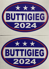 Pair Oval Car Decals , Pete Buttigieg  2024 President 5