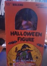 Vintage 1989 Sancho Witch Halloween Figure Battery Operated Light Sound Walk 11