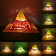 Crystal Orgone Pyramid Chakra Reiki Healing Orgonite Energy Stone Generators picture