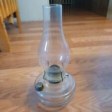 Vintage Clear Glass Oil Kerosene Lamp picture