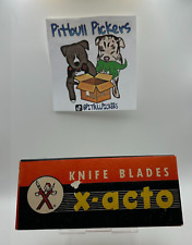 Vintage X-ACTO Knife Blade 50pk lot Original Packaging(36x #11,8x#10 & 6x#24)USA picture
