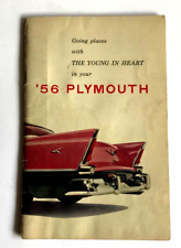 1956  PLYMOUTH FOR THE YOUNG AT HEART:   CAR OWNER'S GUIDE 42 PGS picture