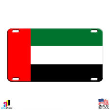 Dubai UAE United Arab Emirates Country Flag License Plate Aluminum Metal Sign picture