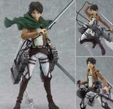 Anime Attack on Titan Figma 207 Eren Jaeger PVC Action Figure New No Box toy picture