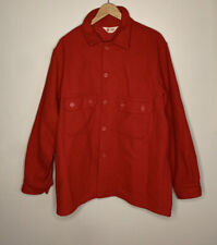 Vintage New Mens Sz 46 Wool Red Official Jacket Shirt Boy Scouts America Pockets picture